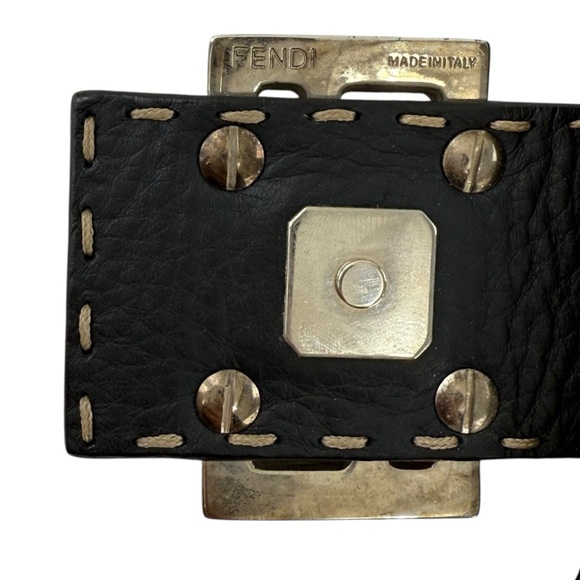 Fendi Embroidered Suede Baguette Shoulder Bag - Picture 8 of 9